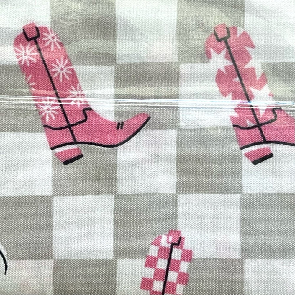BCBGENERATION GiddyUp Cowgirl Bedding Sheet Set 4-Piece TWIN SIZE Gray Pink NWT
